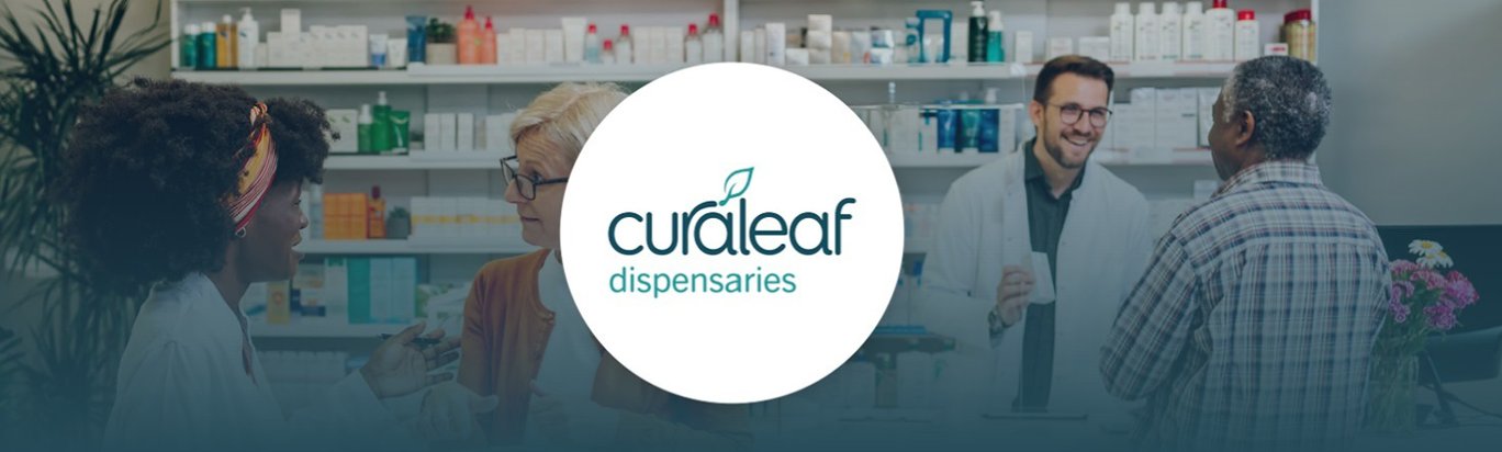 CURALEAF DISPENSARIES LOGO BANNER